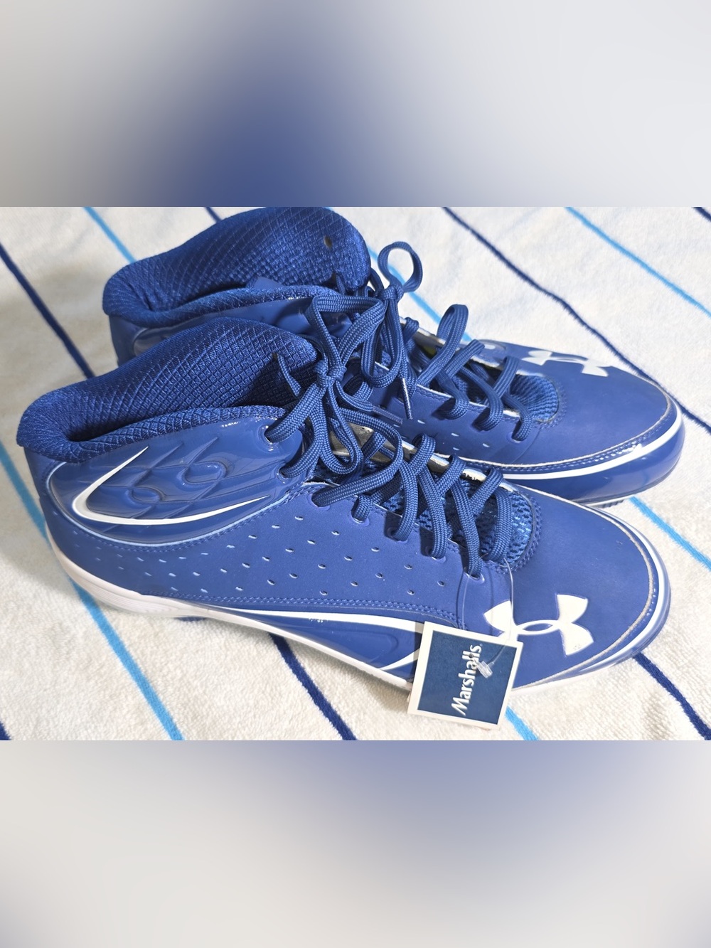 Marshall Men's Royal Blue Athletic High-Top Sneakers